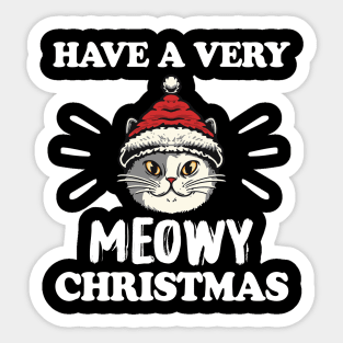 Have a very meowy Christmas Sticker